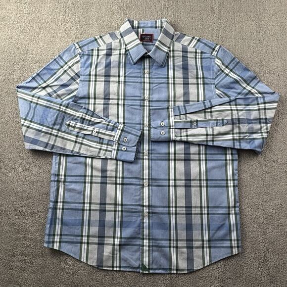 UNTUCKit Shirt Adult Medium Plaid Button Up Long Sleeve Casual Preppy Men's - Picture 1 of 14